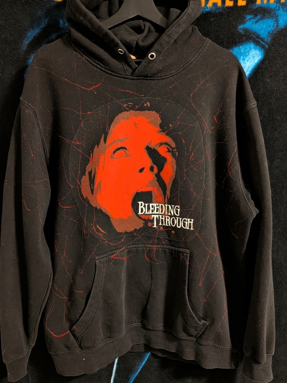 Custom Sewn "Bleeding Through" Hoodie - Metal Music Clothing